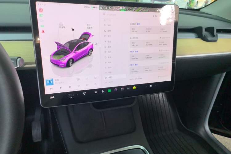 Used Tesla Model Y 2022 Revised Version Rear-Wheel Drive Audio And AC Panel