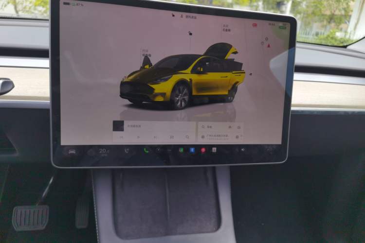 Used Tesla Model Y 2022 Revised Version Long-Range All-Wheel Drive Audio And AC Panel