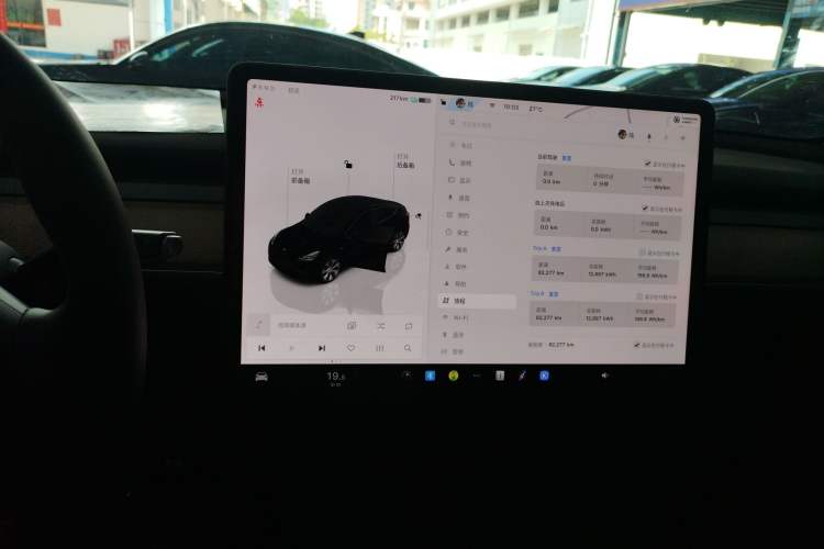 Used Tesla Model Y 2022 Revised Version Rear-Wheel Drive Audio And AC Panel