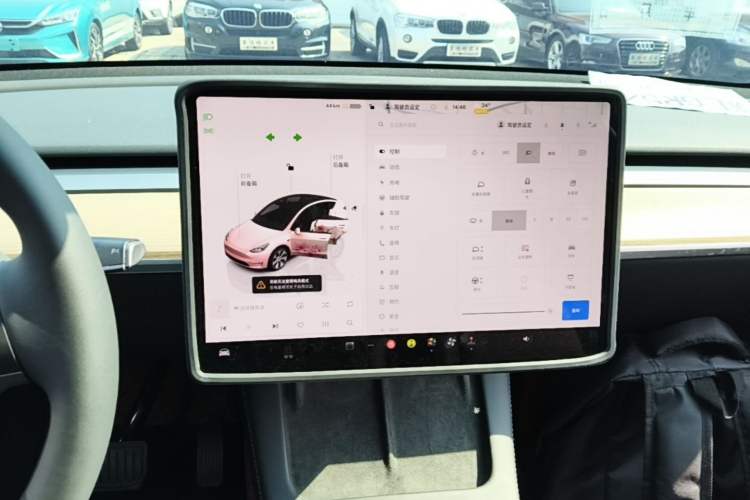 Used Tesla Model Y 2022 Revised Version Rear-Wheel Drive Audio And AC Panel