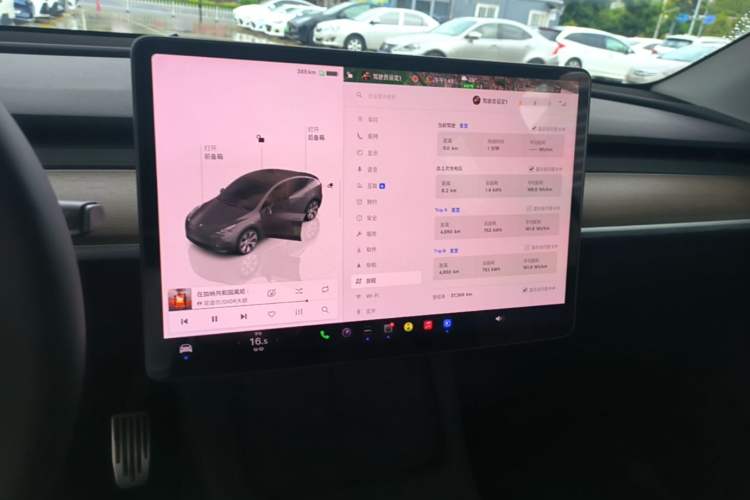 Used Tesla Model Y 2022 Rear-Wheel-Drive Version Audio And AC Panel