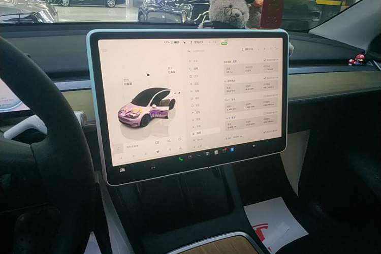 Used Tesla Model Y 2022 Revised Version Rear-Wheel Drive Audio And AC Panel