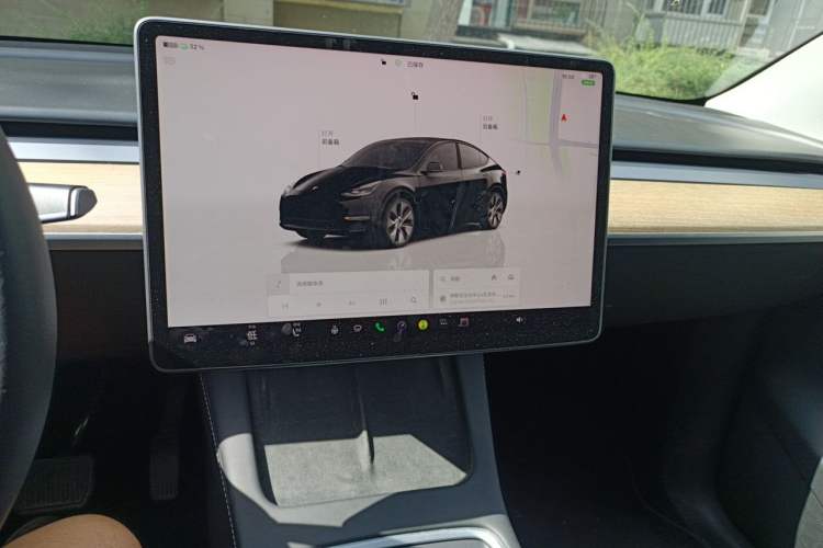 Used Tesla Model Y 2022 Long-Range All-Wheel-Drive Version Audio And AC Panel