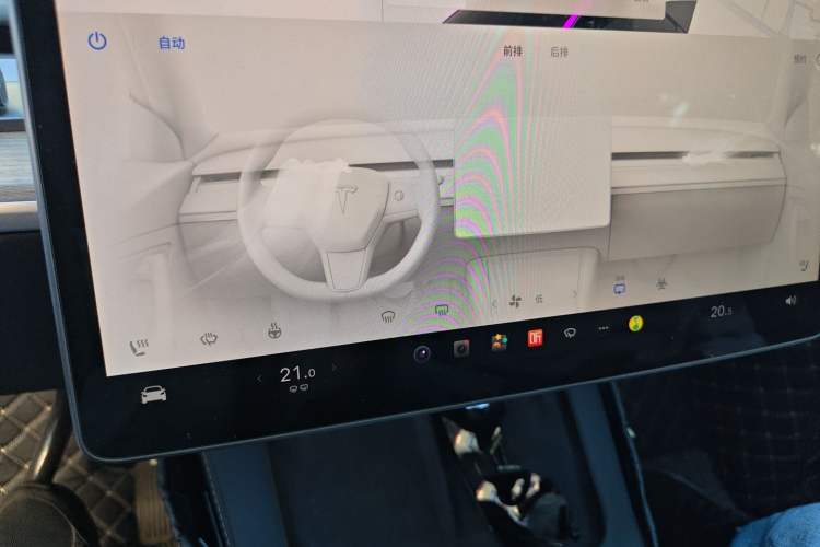 Used Tesla Model Y 2022 Revised Version Long-Range All-Wheel Drive Audio And AC Panel