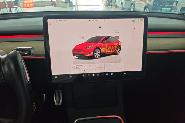 Used Tesla Model Y 2022 Revised Version Rear-Wheel Drive Audio And AC Panel