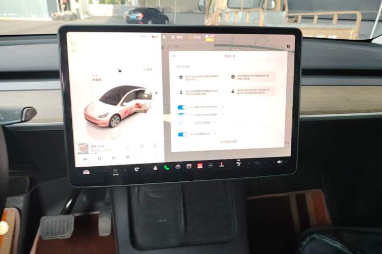 Used Tesla Model Y 2022 Revised Version Rear-Wheel Drive Audio And AC Panel