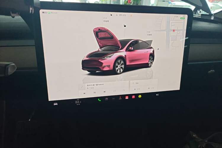 Used Tesla Model Y 2022 Revised Version Rear-Wheel Drive Audio And AC Panel