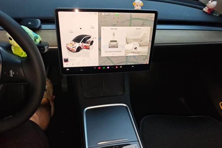 Used Tesla Model Y 2022 Revised Version Rear-Wheel Drive Audio And AC Panel