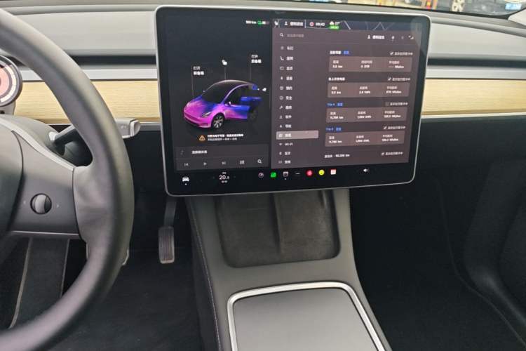 Used Tesla Model Y 2022 Revised Version Rear-Wheel Drive Audio And AC Panel