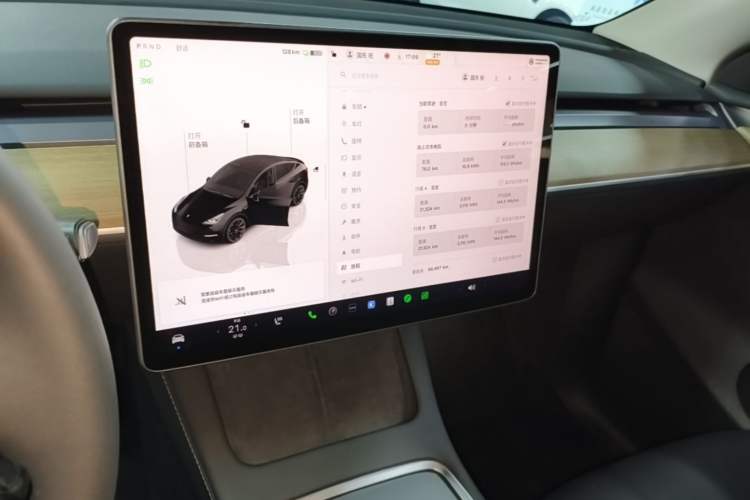 Used Tesla Model Y 2022 Rear-Wheel-Drive Version Audio And AC Panel
