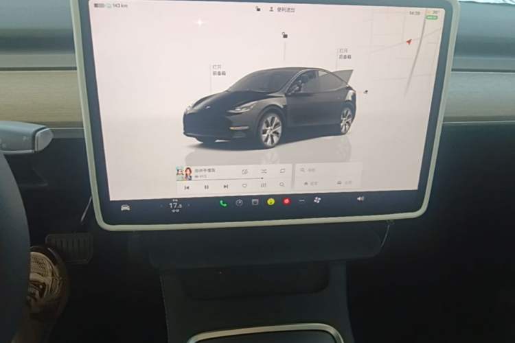 Used Tesla Model Y 2022 Revised Version Rear-Wheel Drive Audio And AC Panel