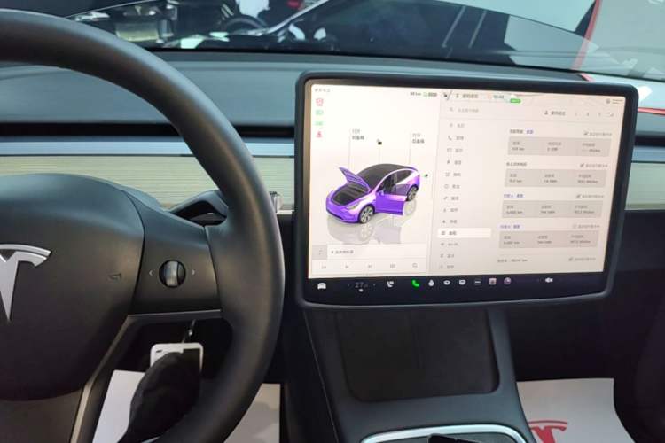 Used Tesla Model Y 2022 Revised Version Rear-Wheel Drive Audio And AC Panel