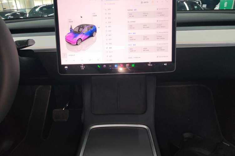 Used Tesla Model Y 2022 Revised Version Long-Range All-Wheel Drive Audio And AC Panel