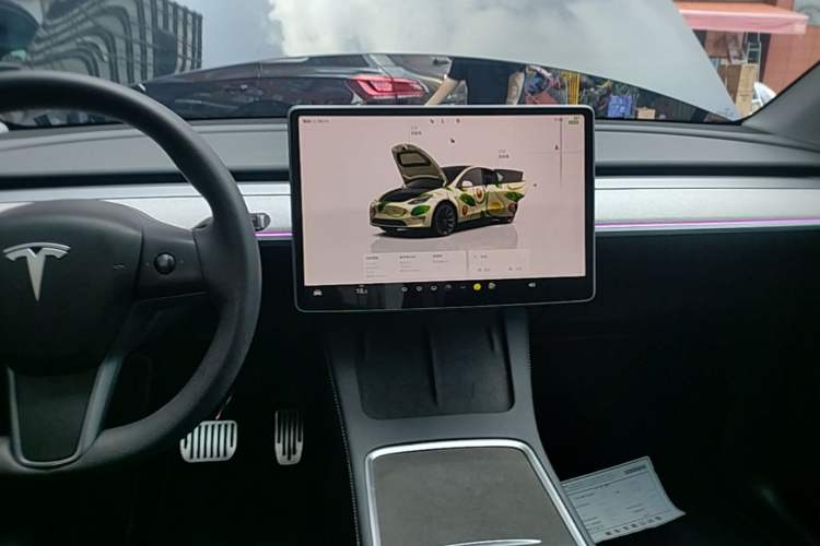 Used Tesla Model Y 2022 Revised Version Long-Range All-Wheel Drive Audio And AC Panel
