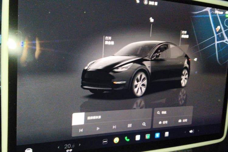 Used Tesla Model Y 2022 Revised Version Rear-Wheel Drive Audio And AC Panel