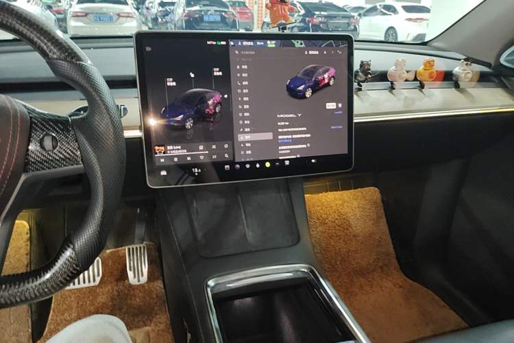 Used Tesla Model Y 2022 Revised Version Rear-Wheel Drive Audio And AC Panel