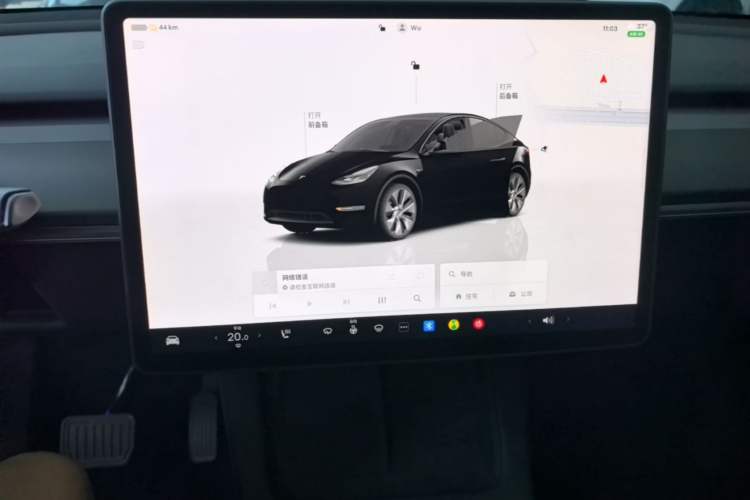 Used Tesla Model Y 2022 Revised Version Rear-Wheel Drive Audio And AC Panel