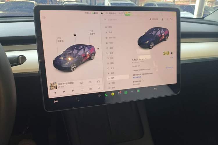 Used Tesla Model Y 2022 Rear-Wheel-Drive Version Audio And AC Panel
