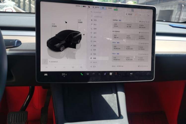 Used Tesla Model Y 2022 Revised Version Rear-Wheel Drive Audio And AC Panel