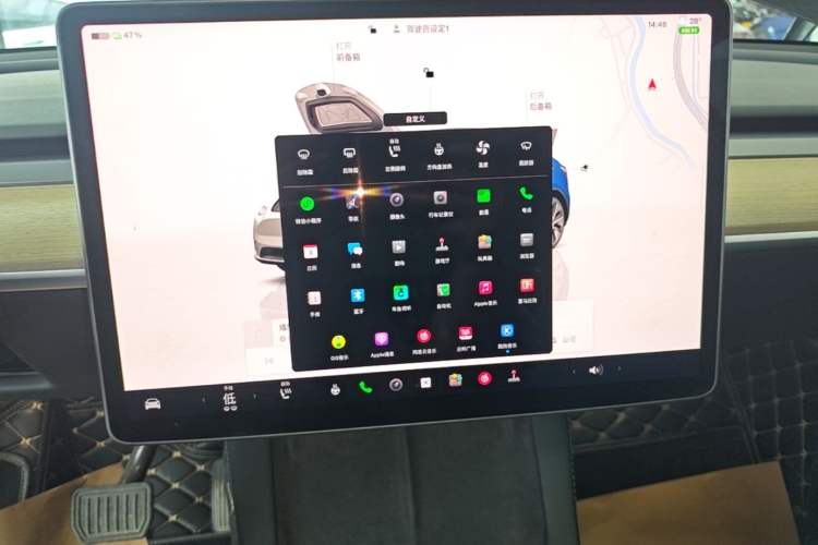 Used Tesla Model Y 2022 Rear-Wheel-Drive Version Audio And AC Panel