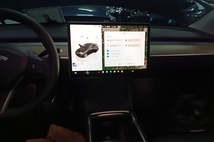 Used Tesla Model Y 2022 Revised Version Rear-Wheel Drive Audio And AC Panel