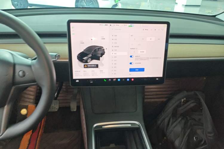 Used Tesla Model Y 2022 Revised Version Rear-Wheel Drive Audio And AC Panel