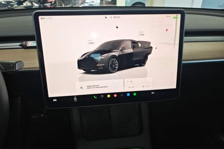 Used Tesla Model Y 2022 Long-Range All-Wheel-Drive Version Audio And AC Panel