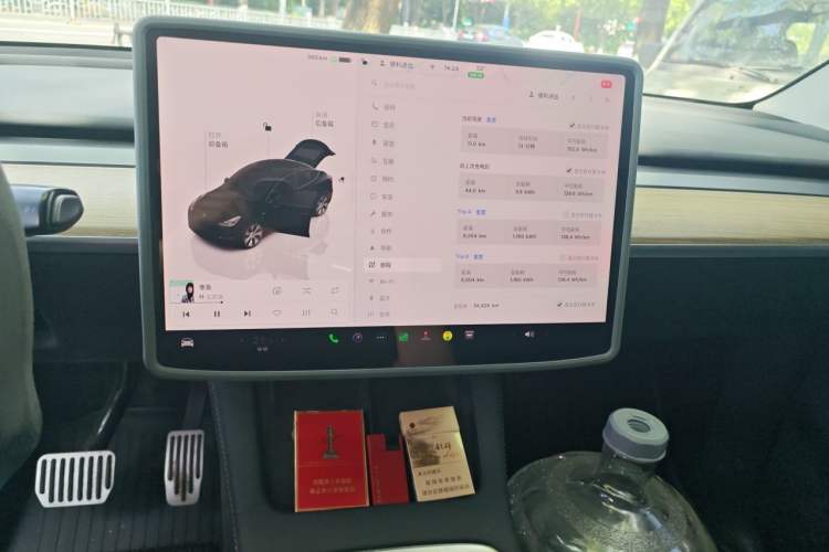 Used Tesla Model Y 2022 Revised Version Rear-Wheel Drive Audio And AC Panel