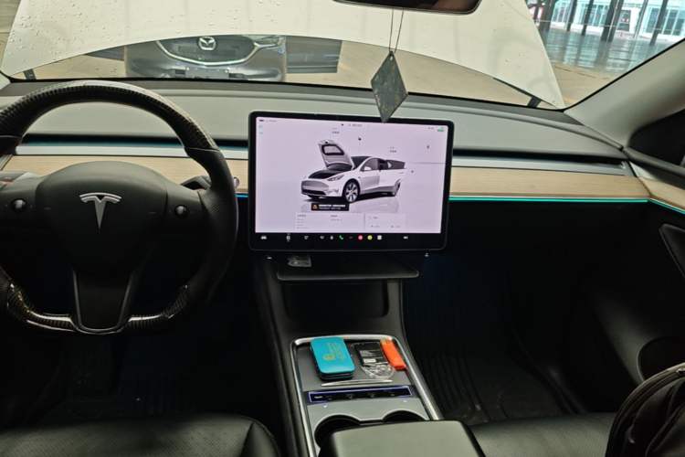 Used Tesla Model Y 2022 Revised Version Rear-Wheel Drive Audio And AC Panel