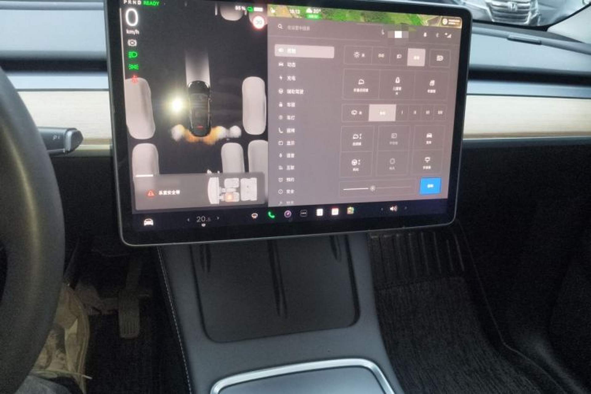 Used Tesla Model Y 2022 Rear-Wheel-Drive Version Audio And AC Panel