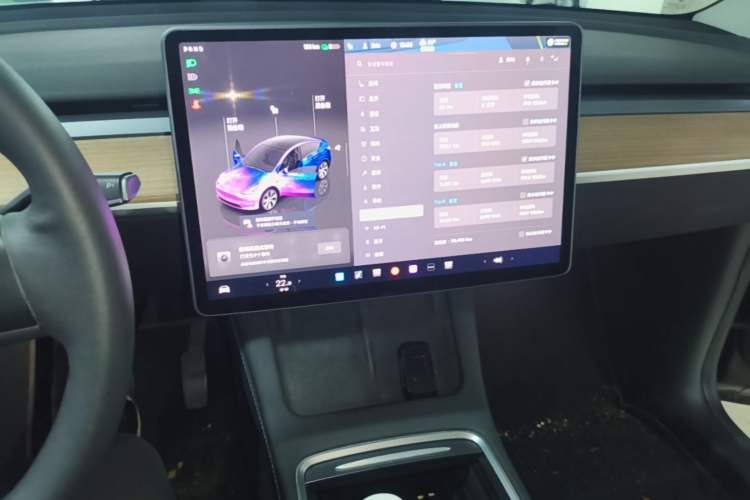 Used Tesla Model Y 2022 Rear-Wheel-Drive Version Audio And AC Panel