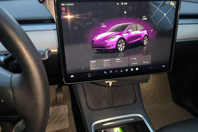 Used Tesla Model Y 2022 Long-Range All-Wheel-Drive Version Audio And AC Panel