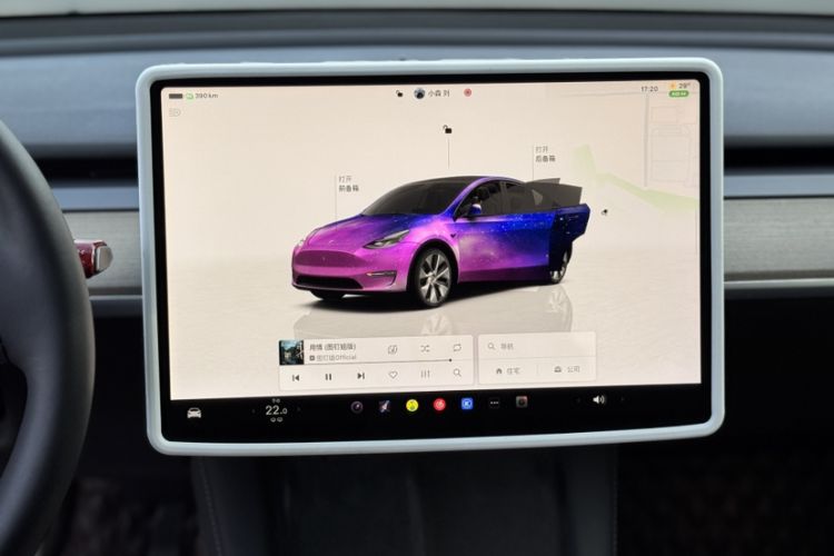 Used Tesla Model Y 2022 Rear-Wheel-Drive Version Audio And AC Panel