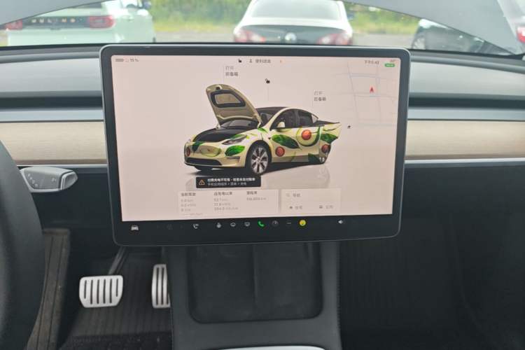 Used Tesla Model Y 2022 Performance High-Performance All-Wheel-Drive Version Audio And AC Panel