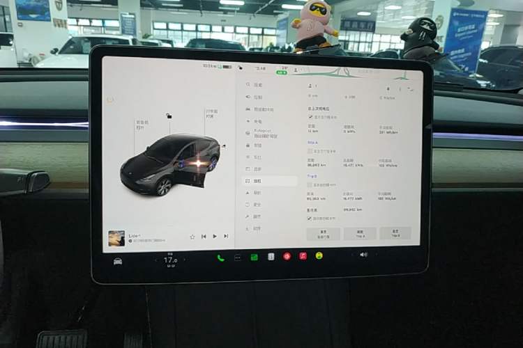 Used Tesla Model Y 2022 Revised Version Long-Range All-Wheel Drive Audio And AC Panel