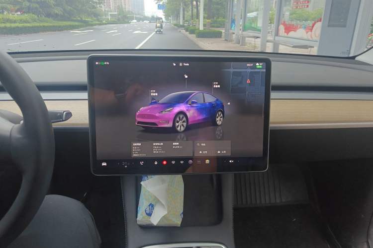 Used Tesla Model Y 2022 Revised Version Rear-Wheel Drive Audio And AC Panel