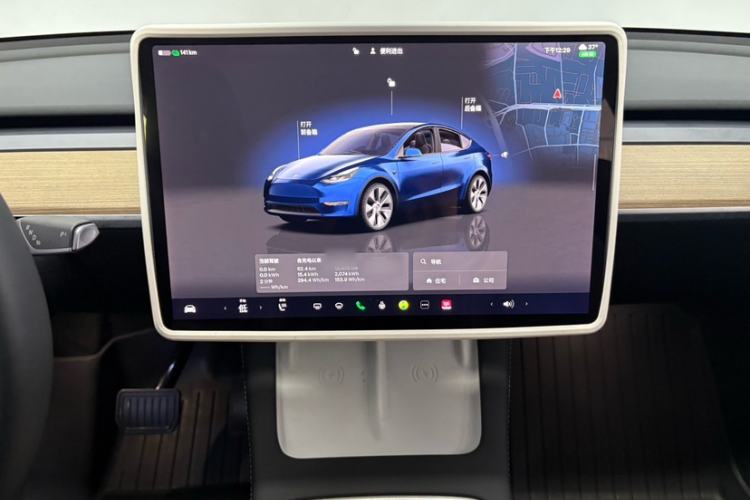 Used Tesla Model Y 2022 Revised Version Rear-Wheel Drive Audio And AC Panel