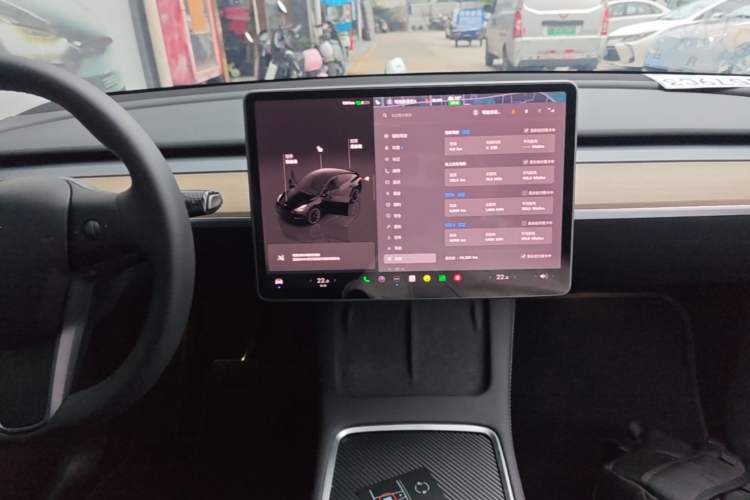 Used Tesla Model Y 2022 Revised Version Long-Range All-Wheel Drive Audio And AC Panel
