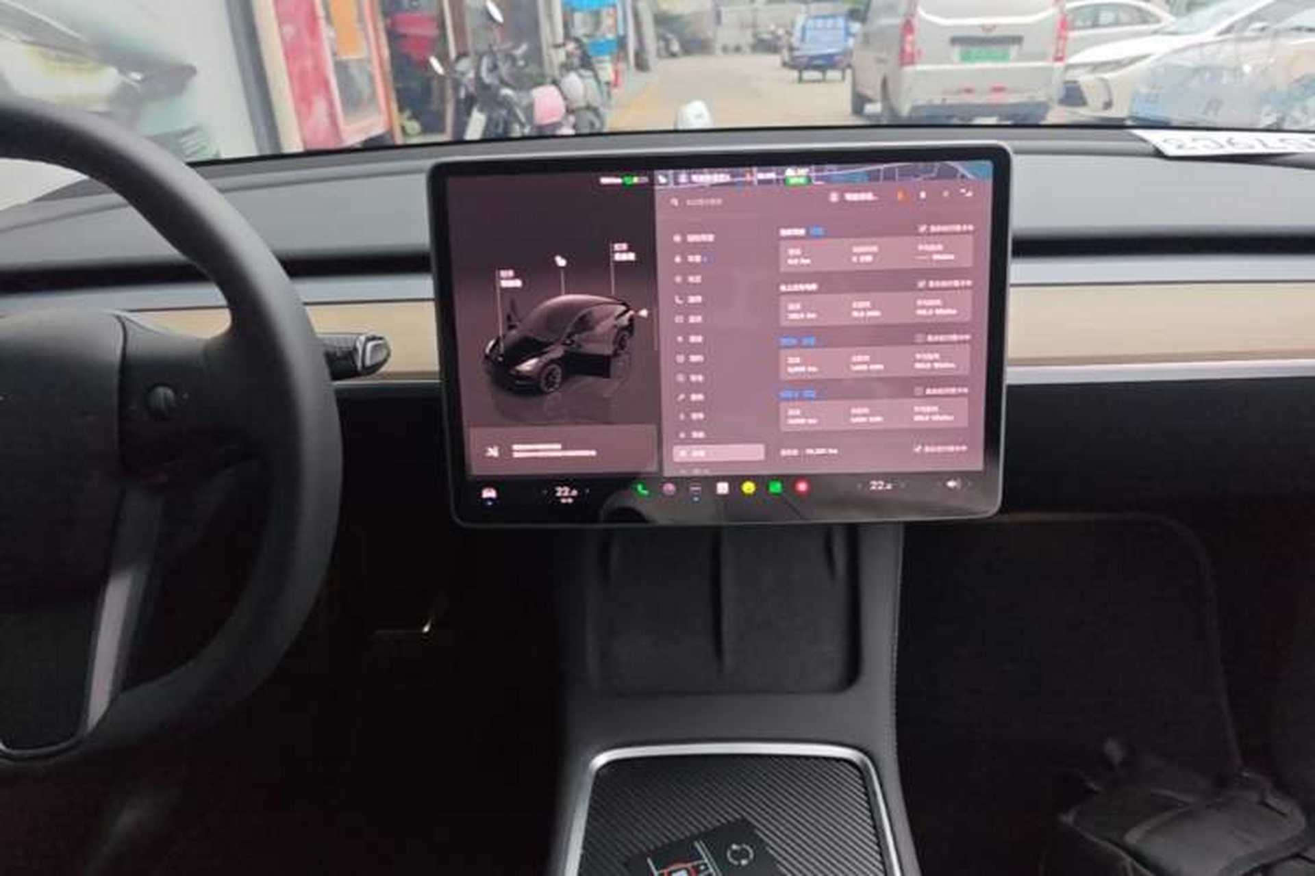 Used Tesla Model Y 2022 Revised Version Long-Range All-Wheel Drive Audio And AC Panel