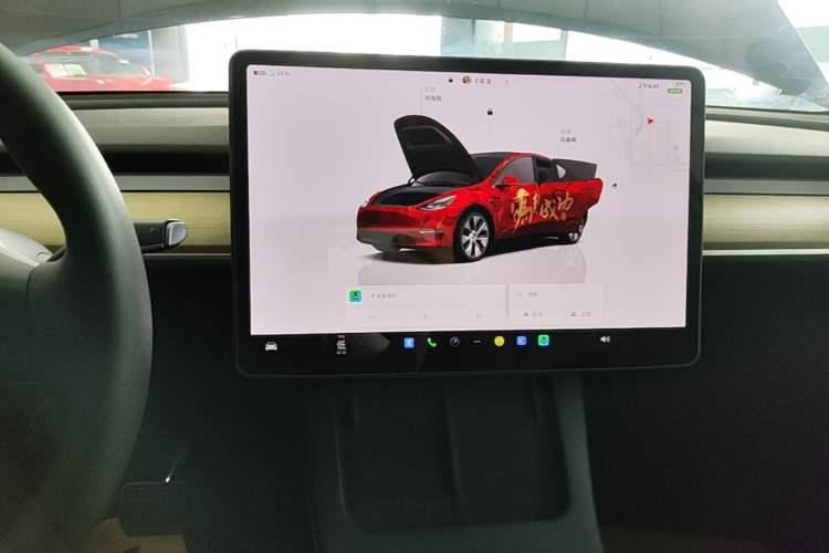 Used Tesla Model Y 2022 Revised Version Rear-Wheel Drive Audio And AC Panel