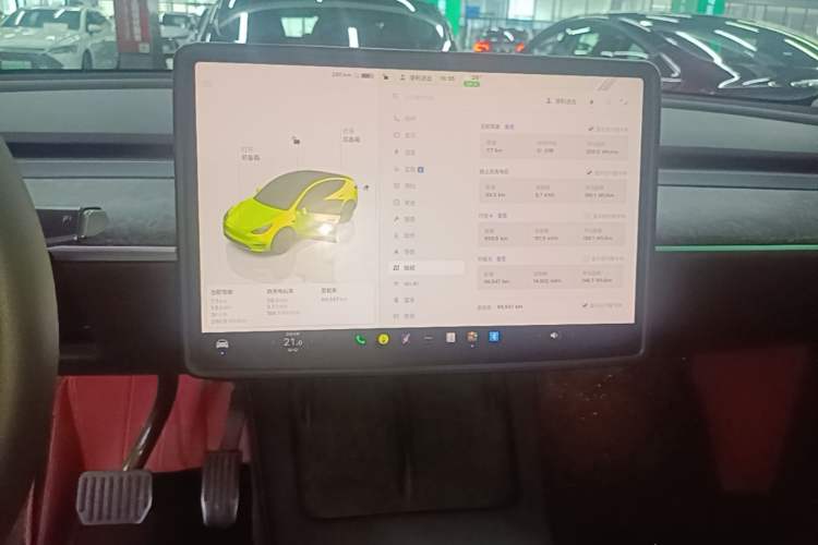 Used Tesla Model Y 2022 Revised Version Rear-Wheel Drive Audio And AC Panel