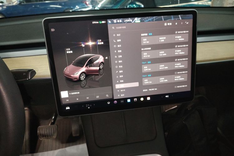 Used Tesla Model Y 2022 Revised Version Rear-Wheel Drive Audio And AC Panel
