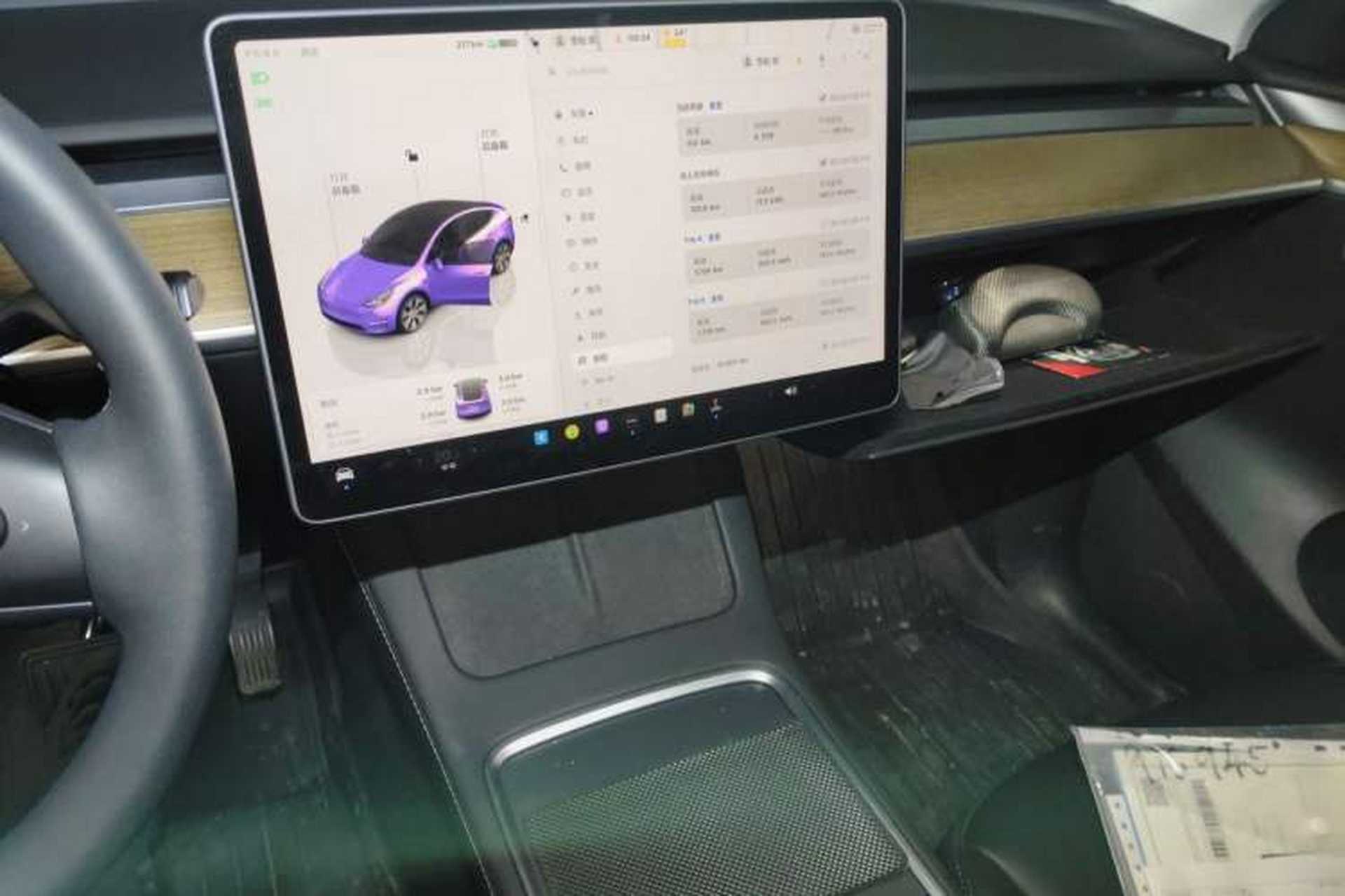 Used Tesla Model Y 2022 Revised Version Rear-Wheel Drive Audio And AC Panel