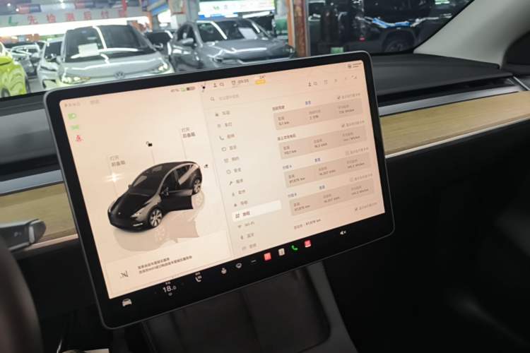 Used Tesla Model Y 2022 Rear-Wheel-Drive Version Audio And AC Panel
