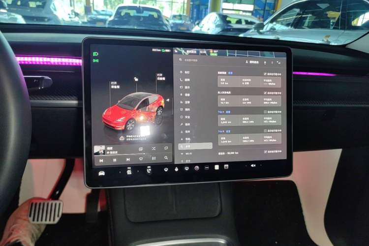 Used Tesla Model Y 2022 Revised Version Rear-Wheel Drive Audio And AC Panel