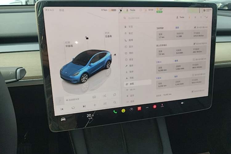 Used Tesla Model Y 2022 Revised Version Rear-Wheel Drive Audio And AC Panel