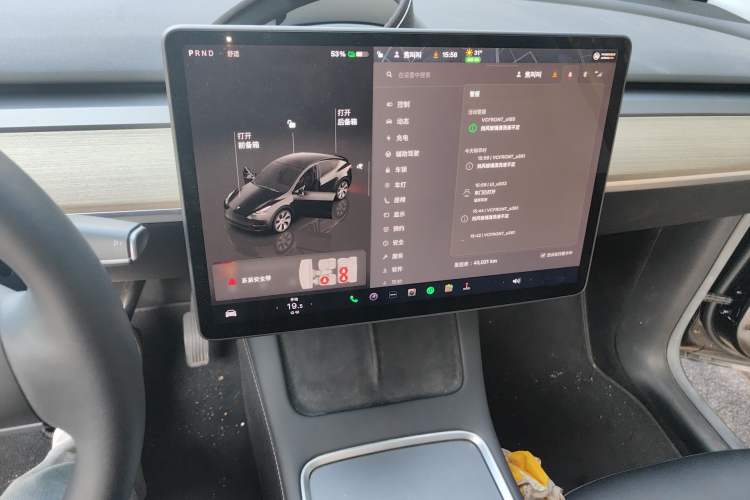 Used Tesla Model Y 2022 Revised Version Rear-Wheel Drive Audio And AC Panel