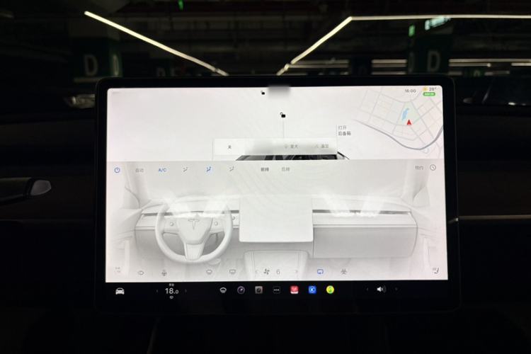 Used Tesla Model Y 2022 Rear-Wheel-Drive Version Audio And AC Panel