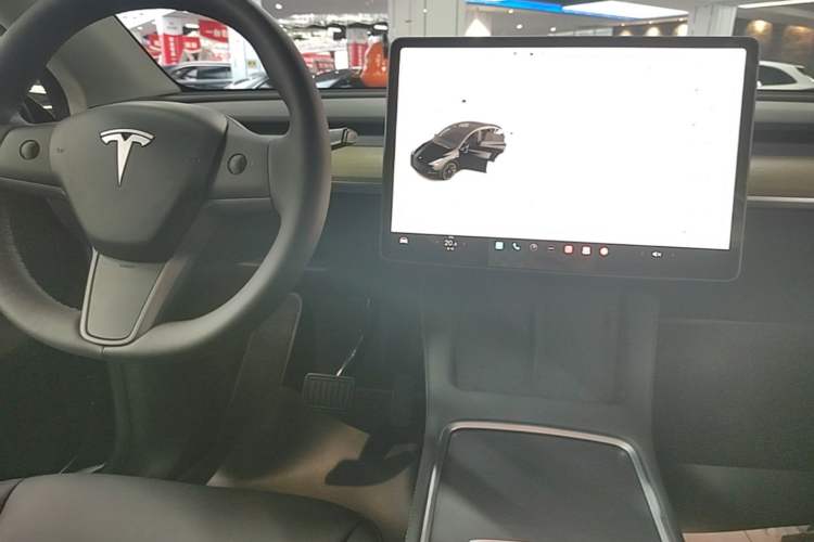 Used Tesla Model Y 2022 Revised Version Rear-Wheel Drive Audio And AC Panel
