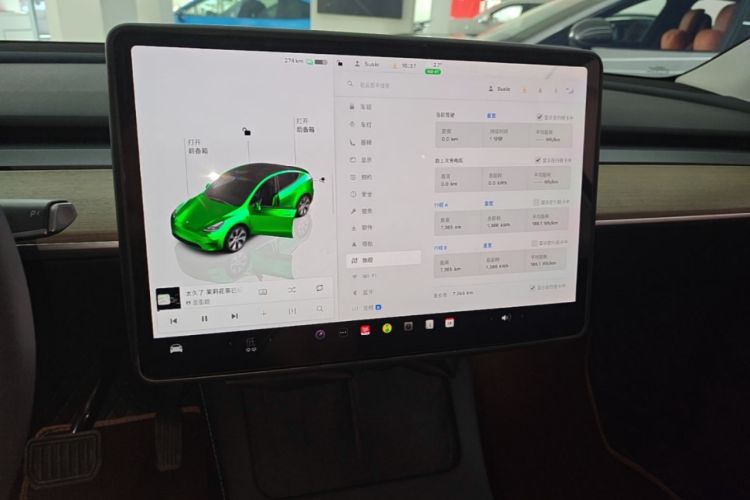 Used Tesla Model Y 2022 Revised Version Rear-Wheel Drive Audio And AC Panel